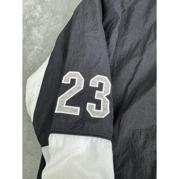 Nike Air Jordan Black and White Windbreaker Jacket - Picture 8 of 15